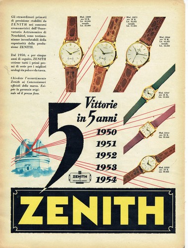Zenith orologio 1955 - zenith,