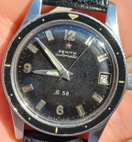 Raro vintage zenith diver - zenith, s.58